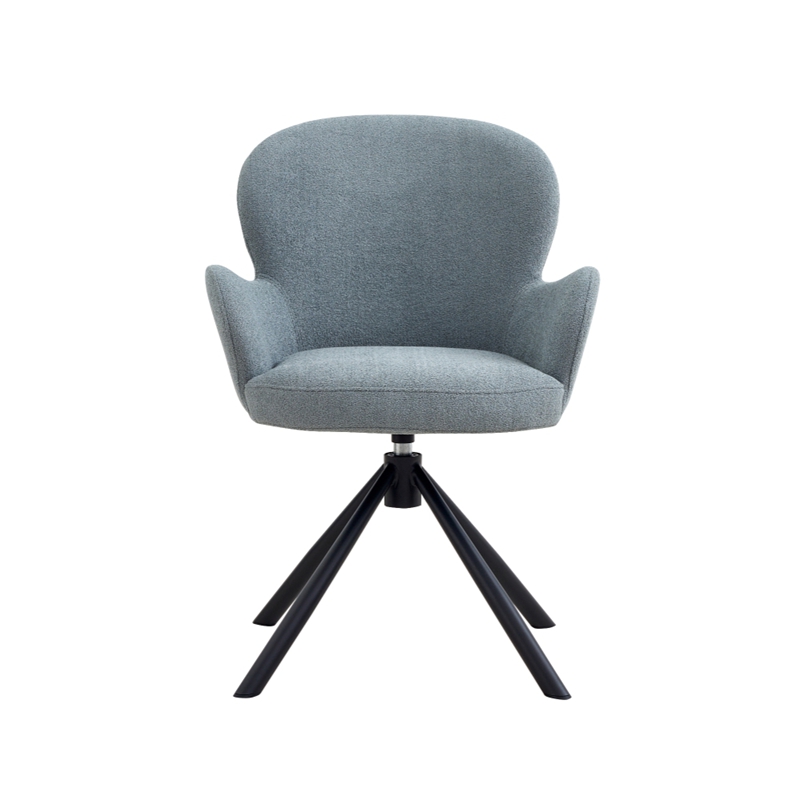 Sillas de comedor giratorias modernas cubierta de tela