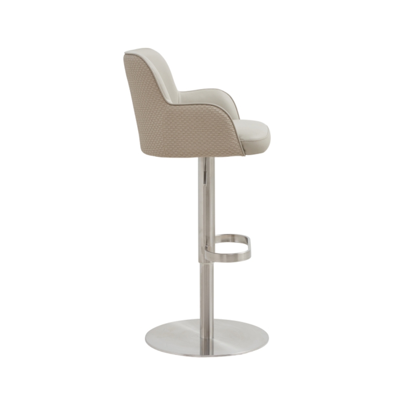 Taburete de barra de altura ajustable giratorio con reposapiés