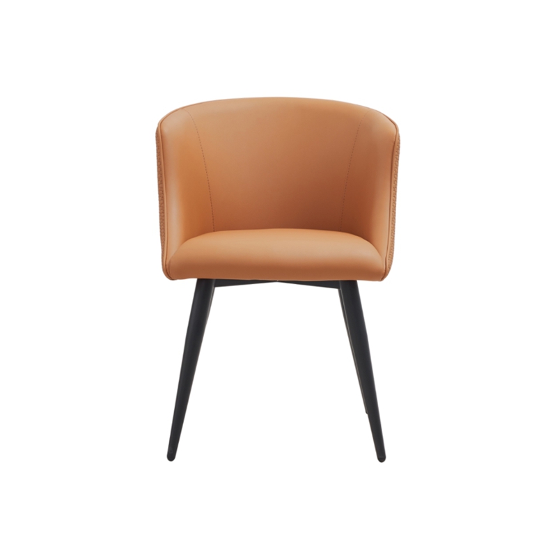 Sillas de comedor tapizado naranja