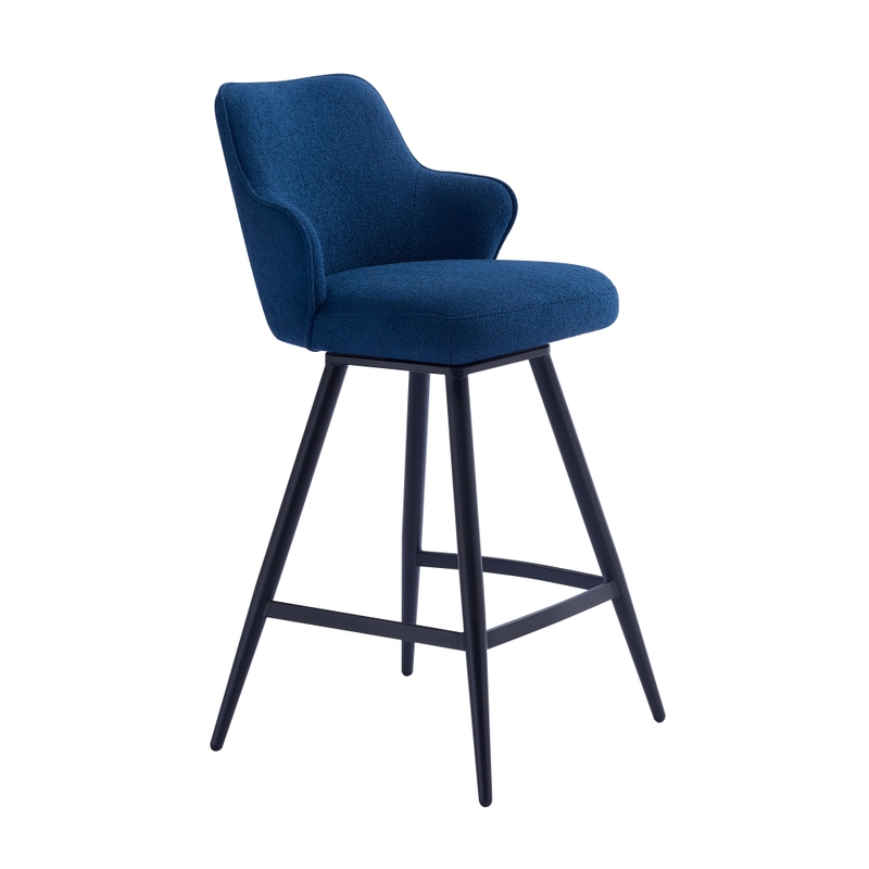 Taburetes giratorios de barra de cocina con patas de acero