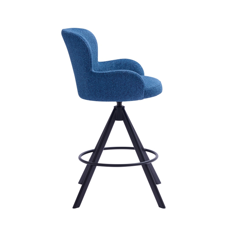 Tabernos de bar acolchados giratorios con reposabrazos