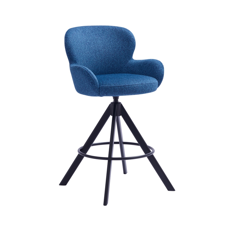 Tabernos de bar acolchados giratorios con reposabrazos