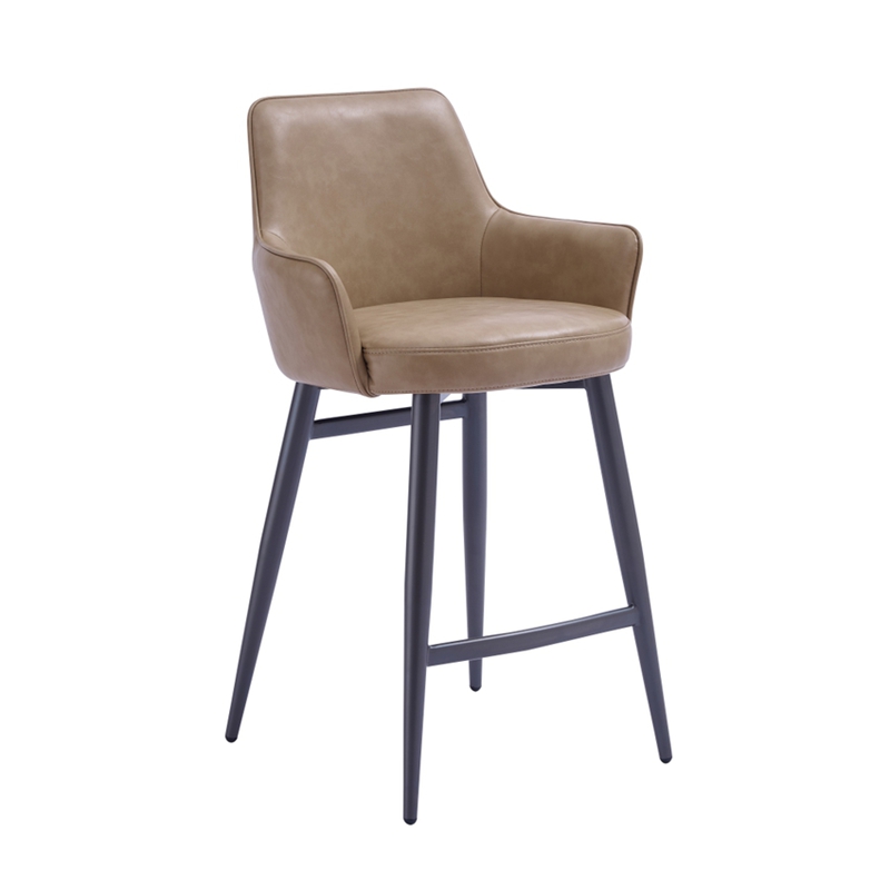 Taburetes de altura de barra giratoria de cubierta de PVC suave