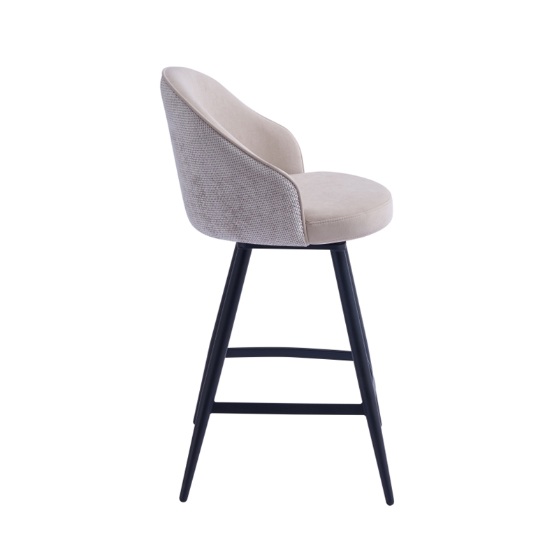 Sillas giratorias de altura del contador de la base de acero