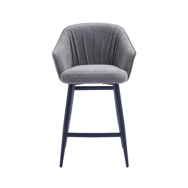 Taburetes de tela con espaldas y reposabrazos