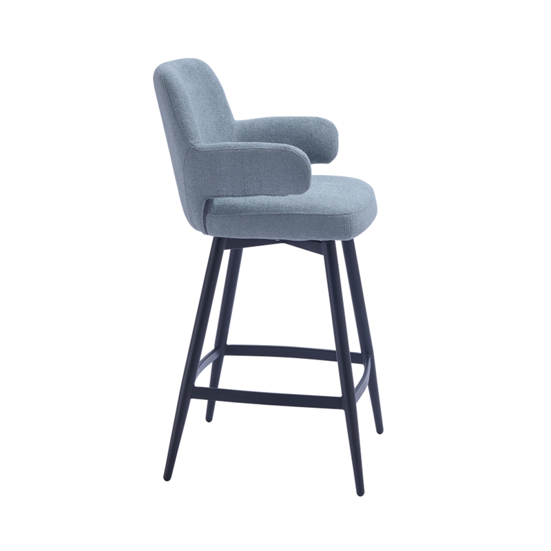 Sillas altas de tela moderna con brazos