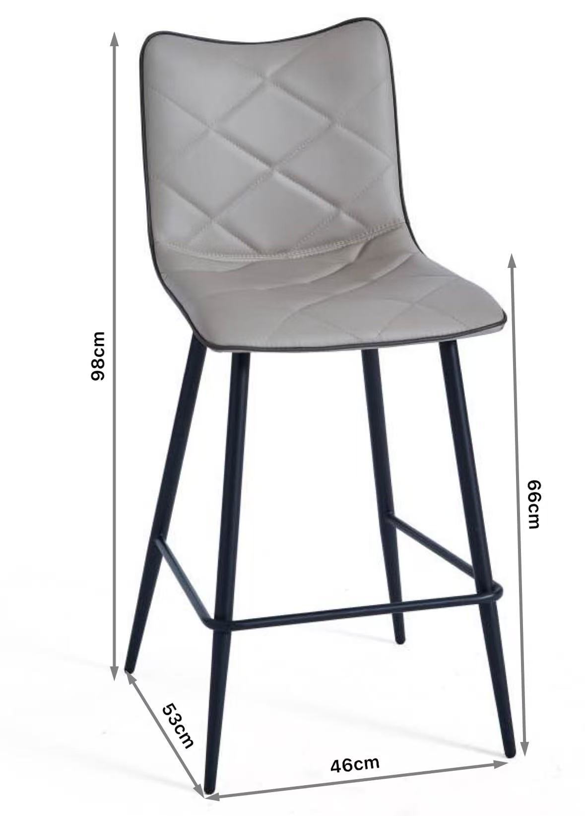 Steel Legs Height Fixed Bar Stools