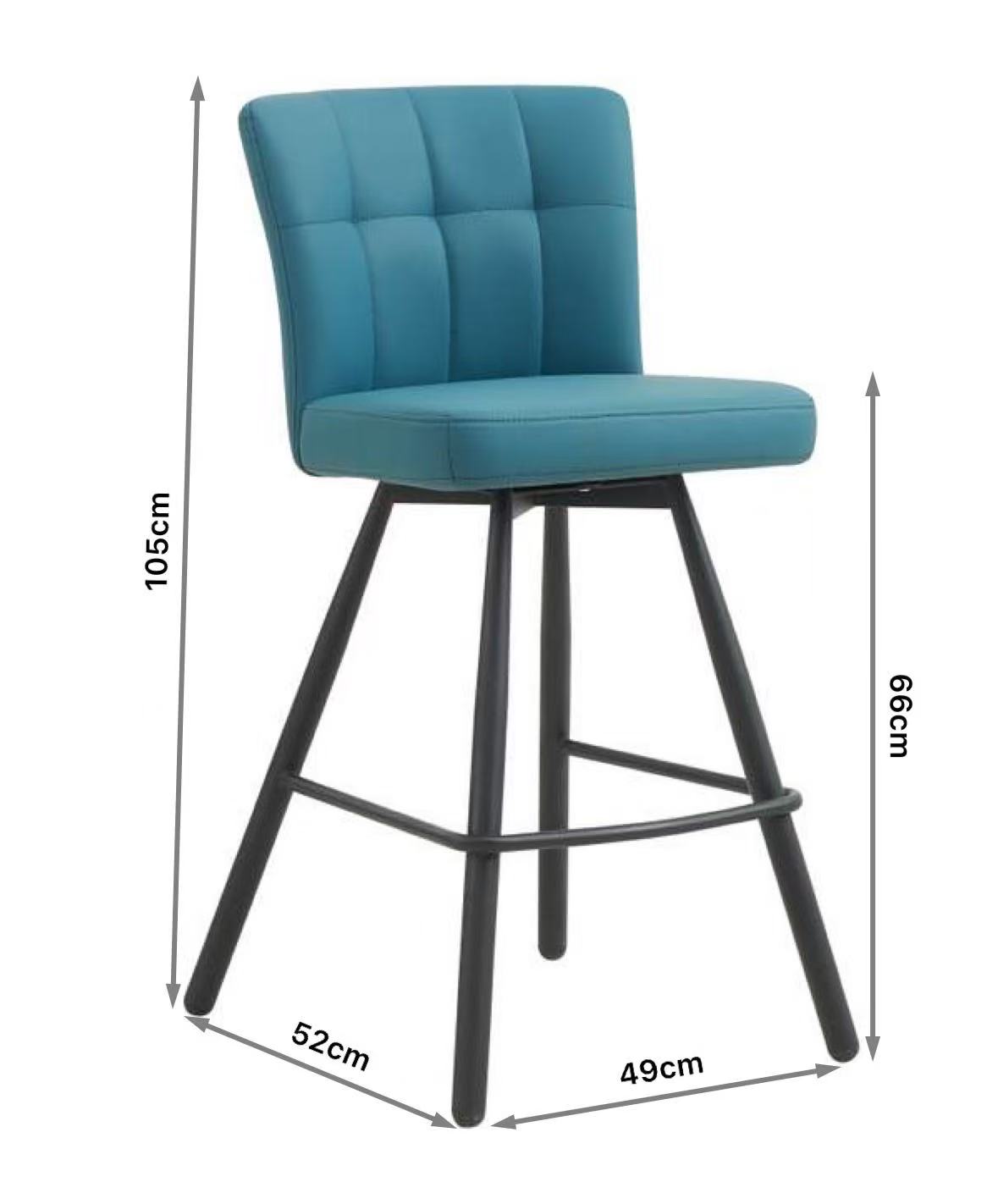 Colorful Swivel Island Stools with Backs