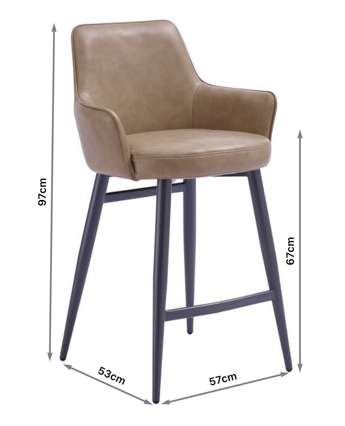 Taburetes de altura de barra giratoria de cubierta de PVC suave