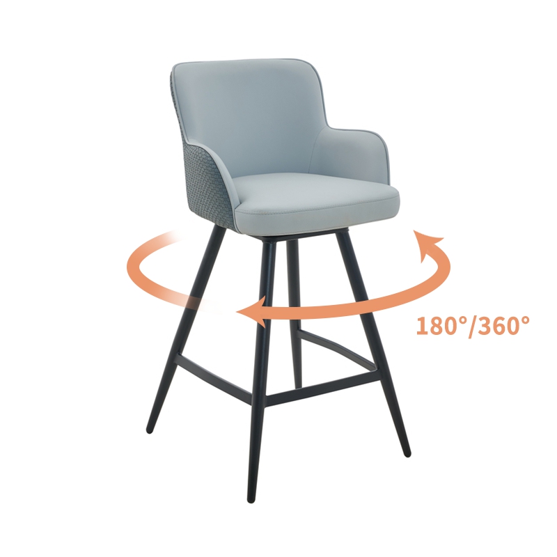 Silla alta giratoria multidireccional de la isla de la cocina