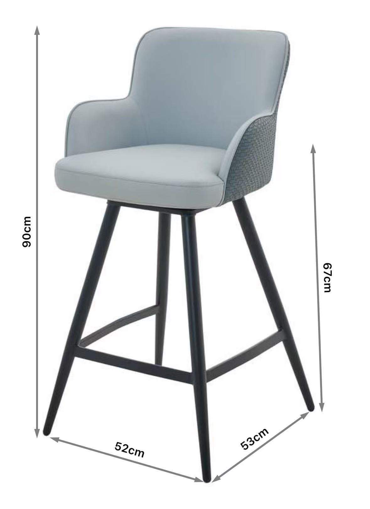 Silla alta giratoria multidireccional de la isla de la cocina