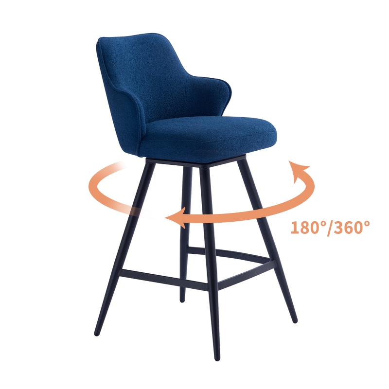 Кухонный счетчик поворотные барные стулья со стальными ногами