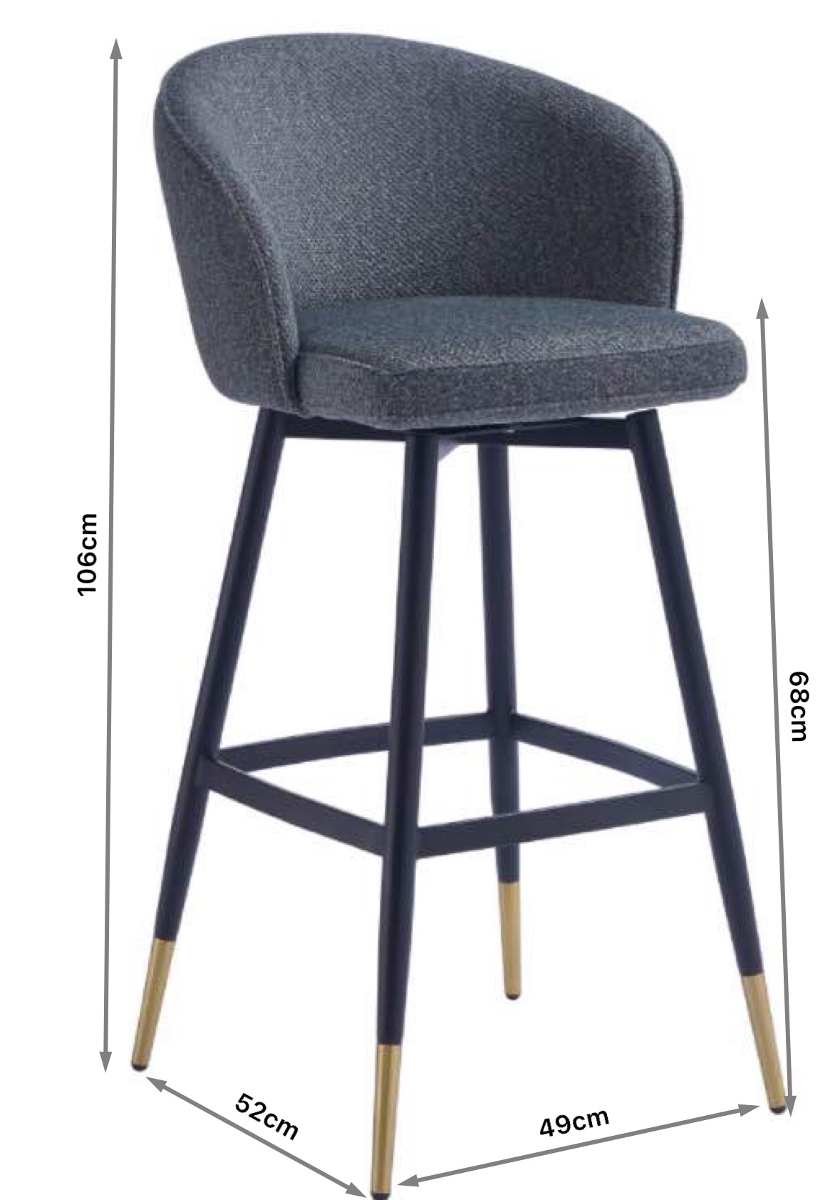 Swivel Tall Bar Stools with Backs