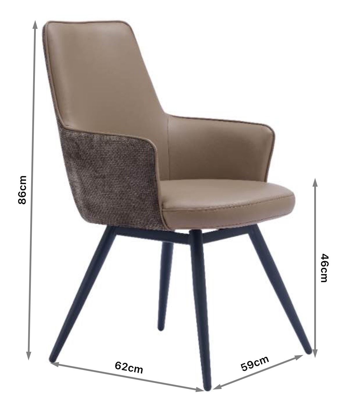 Поворотные стулья ресторана с высокой спиной