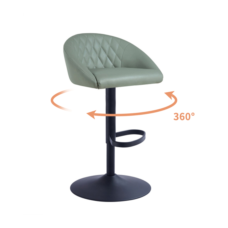 Height Adjustable Green Counter Stools