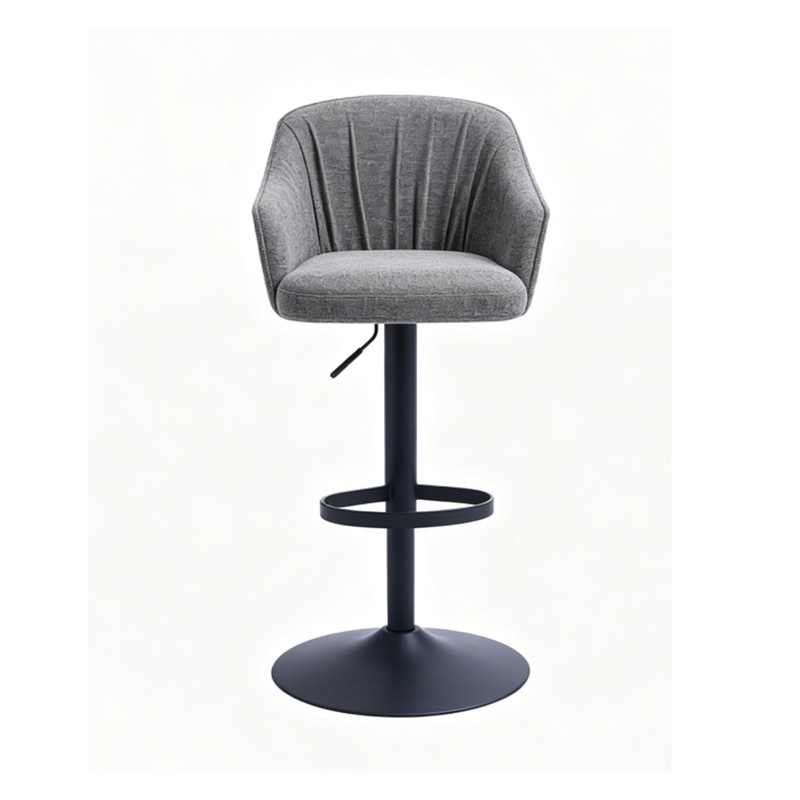 Fabric Counter Stools with Metal Base