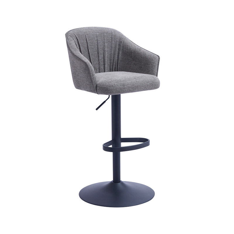 Fabric Counter Stools with Metal Base