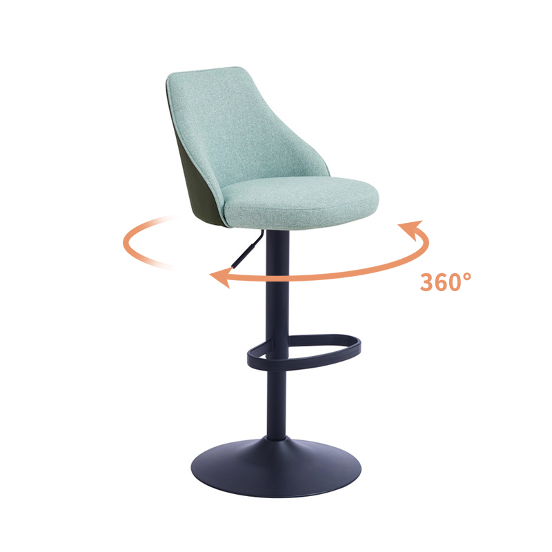 Restaurant Upholstered Swivel Counter Stools