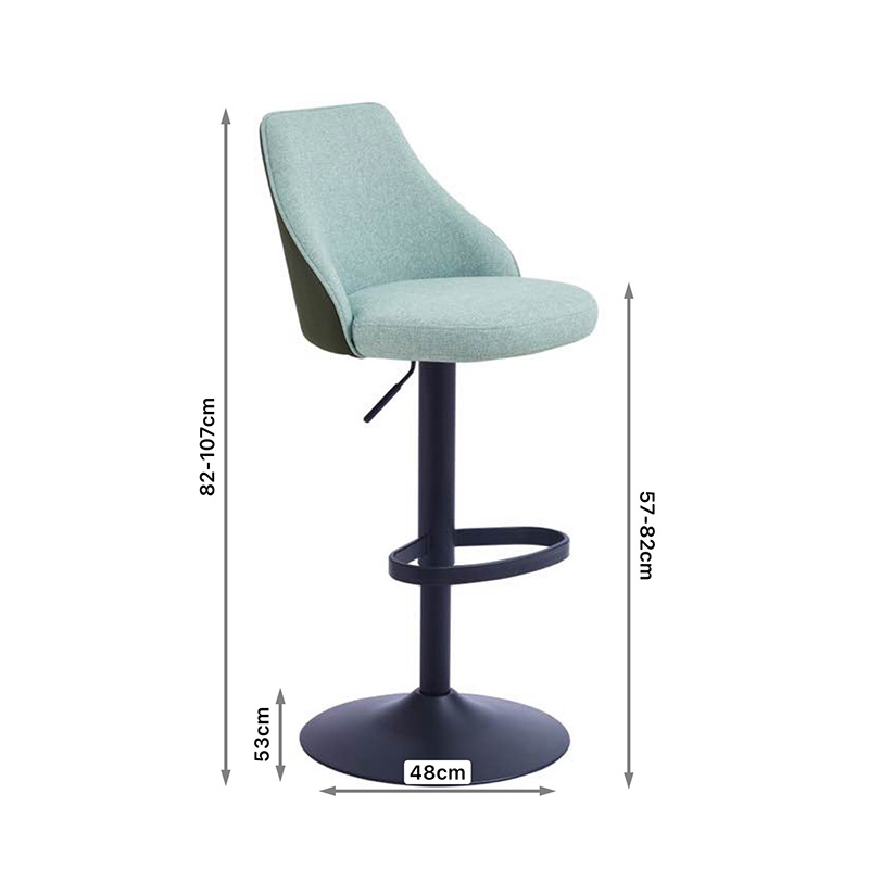 Restaurant Upholstered Swivel Counter Stools